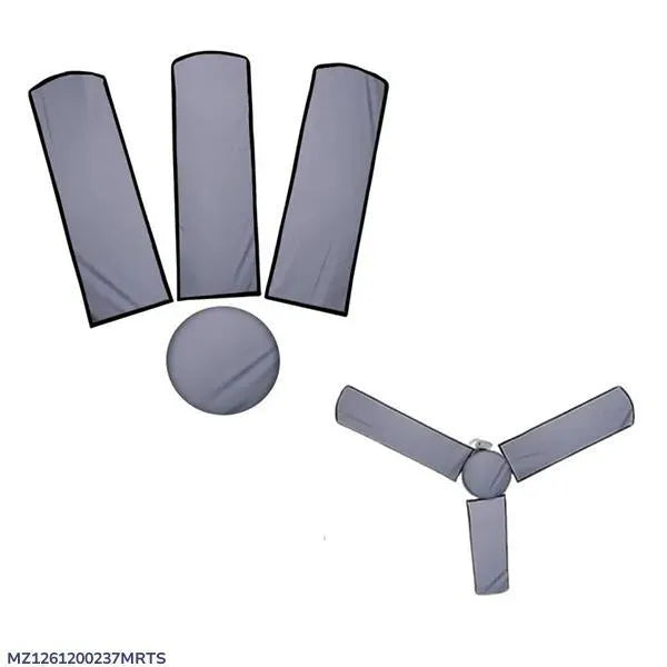 Pack of 01 Fan Cover Complete Set , Including 3 Blade Covers and 1 Motor Cover , Dust Proof and Moisture Proof Best Quality Stuff